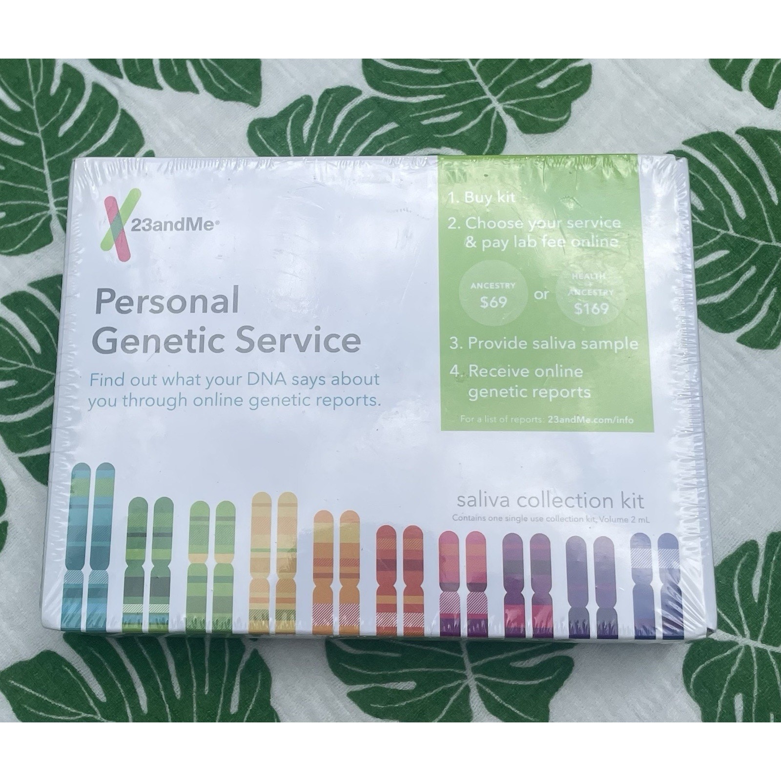 23andme Personal Genetic Service Home Dna Test Kit Saliva Collection